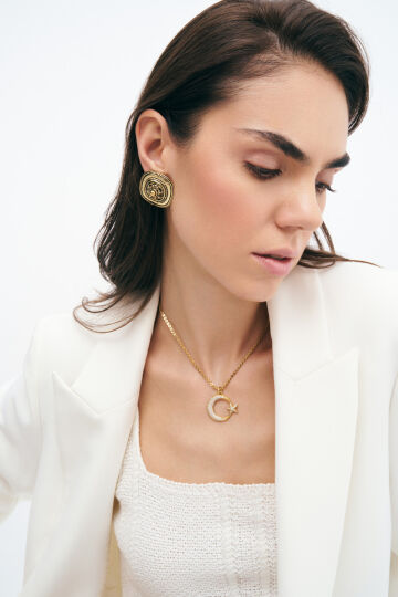 Lunar Radiance Moon Star Necklace - (1)