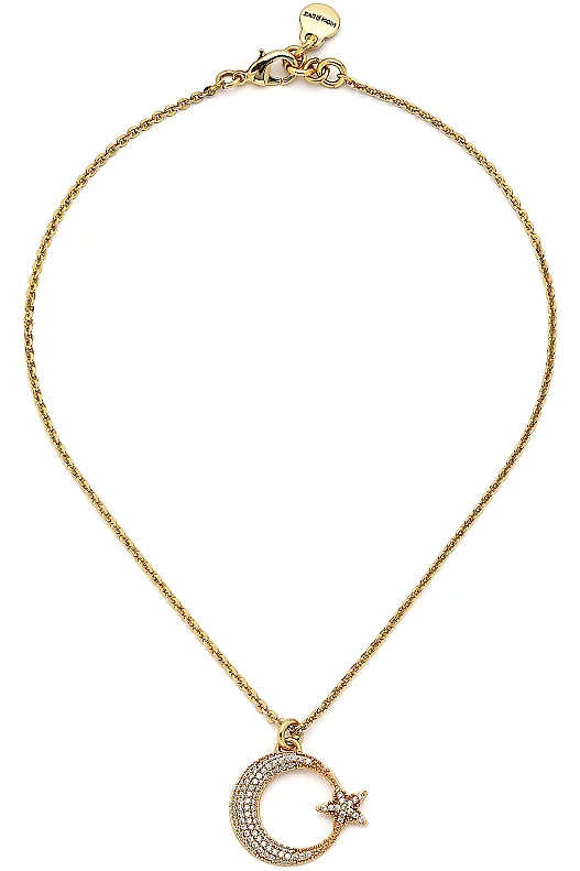 Lunar Radiance Moon Star Necklace 