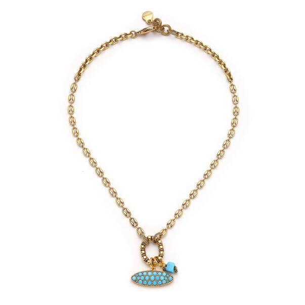 Lunessa Gold Plated Chain Necklace - 1