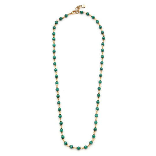 Mala Malachite Natural Stone Necklace 