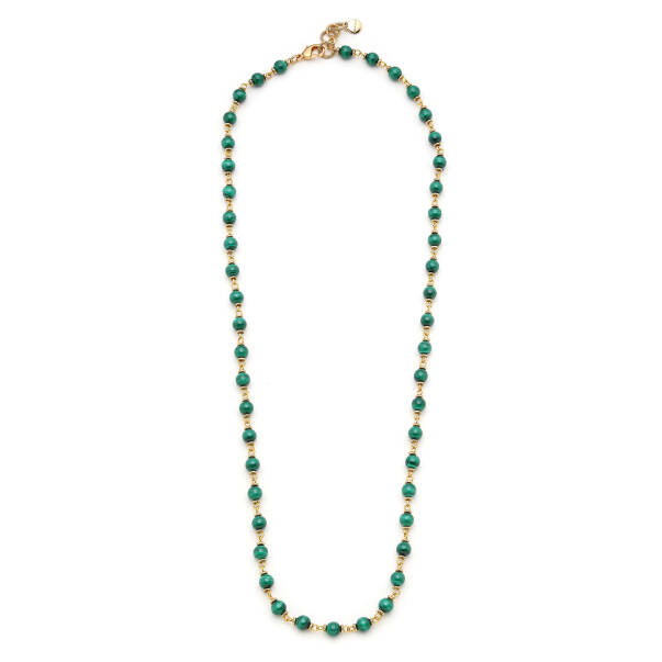 Mala Malachite Natural Stone Necklace - 1