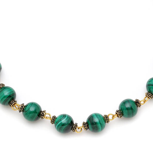 Malachite Love Natural Stone Necklace - 3