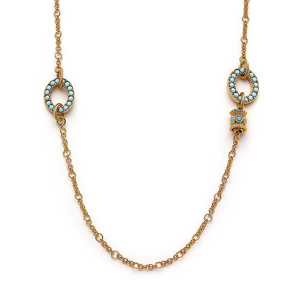 Maribel Gold Plated Chain Necklace - 2
