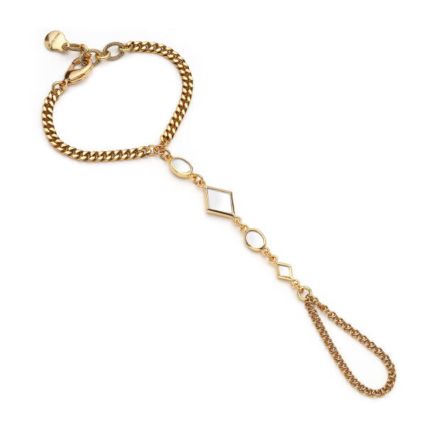 Mariste Ayna Charm Altın Kaplama Zincir Şahmeran - 1