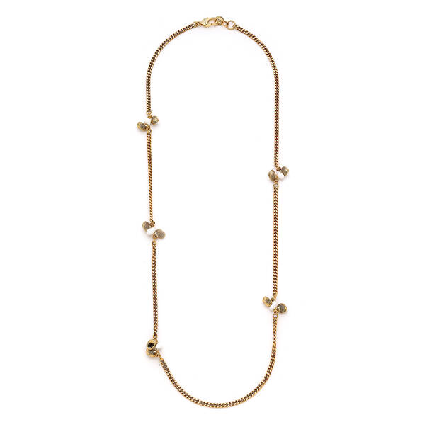 Marley Gold Plated Seashell Charm Chain Necklace - 1