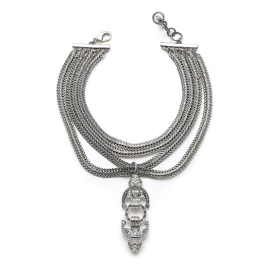 May Silver Plated Chain Necklace - 