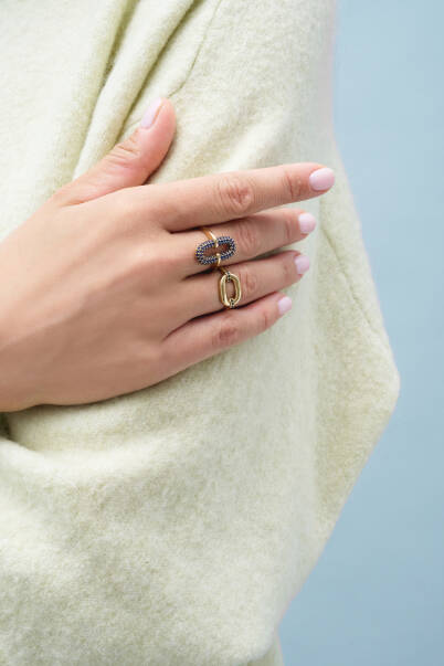 Midnight Link Ring - 2