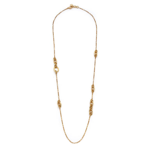 Miles Gold Plated Chain Necklace - 1