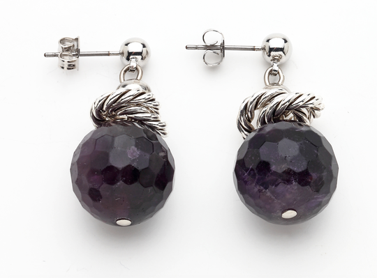 MINI PURPLE EARRING