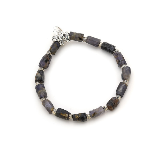 Mirage Silver Plated Natural Stone Bracelet 