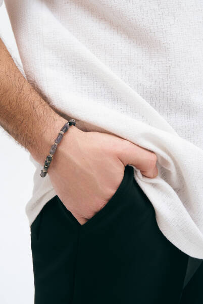 Mirage Silver Plated Natural Stone Bracelet - 3