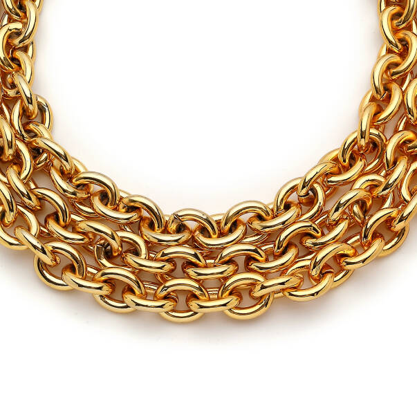 Mirava Gold Plated Chain Necklace - 2
