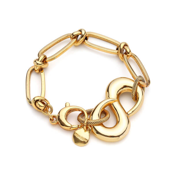 Mireva Infinity Charm Gold Plated Chain Bracelet - 1
