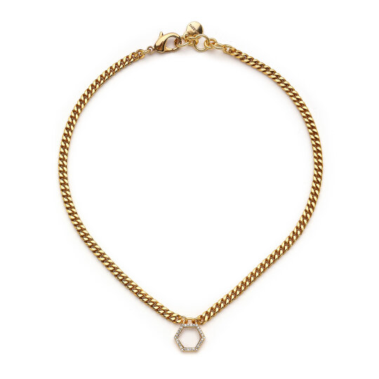 Mist Gold Plated Chain Necklace - 