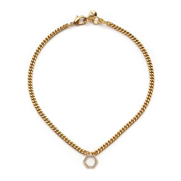 Mist Gold Plated Chain Necklace - 1