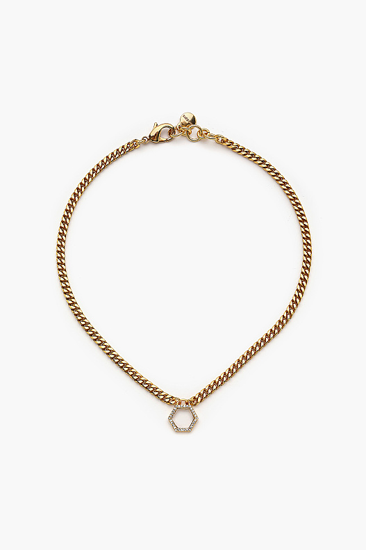 Mist Gold Plated Chain Necklace - 