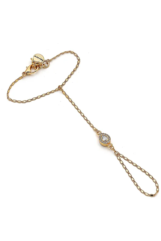 Mixed Zircon Gold Plated Chain Ram 