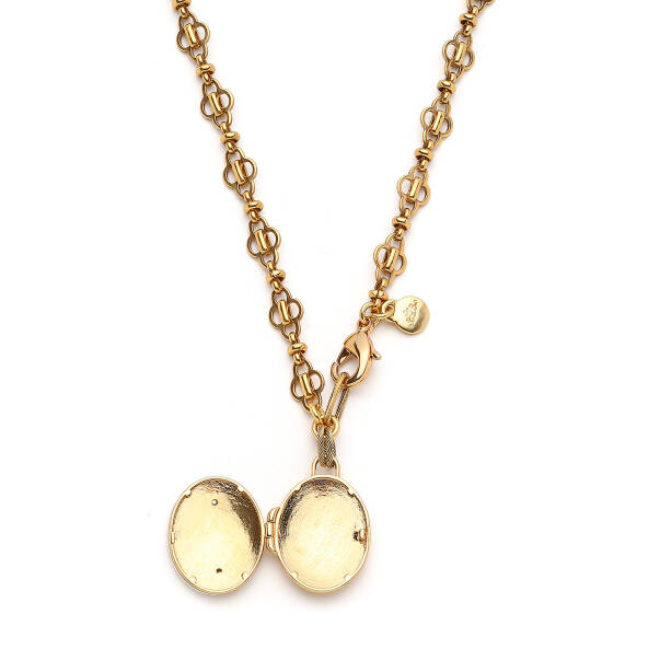 Mom Gold Plated Chain Necklace - 4