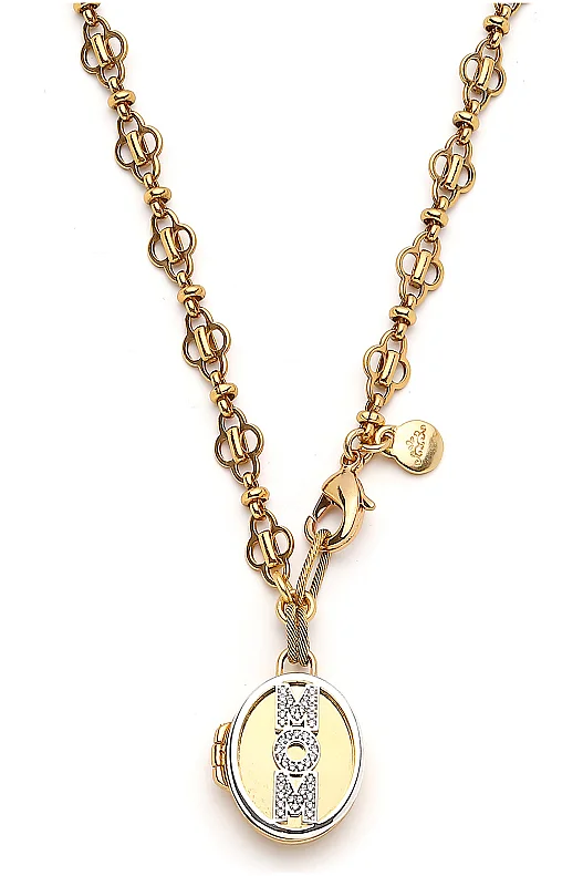 Mom Gold Plated Chain Necklace - 