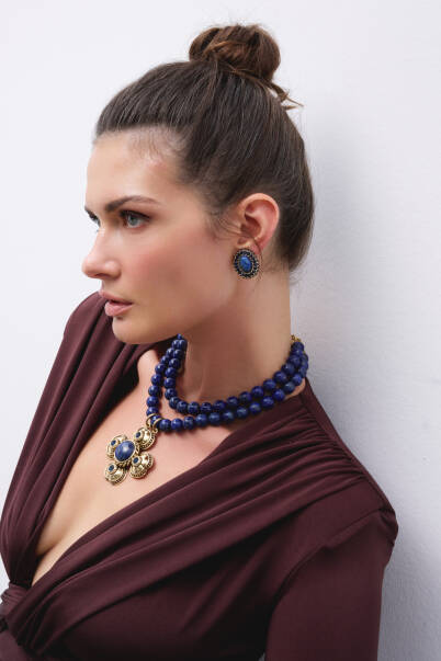 Moonlight Lapis Necklace - 2