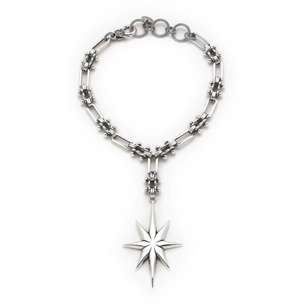 Moonlight Star Silver Plated Necklace - 1