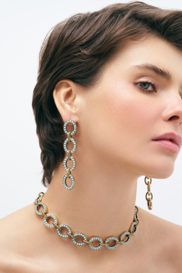 Motivated Turquoise, Gold Plated Necklace - (1)