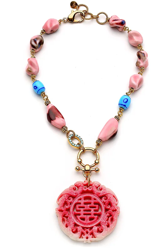 Muse Glass Bead Necklace - (1)