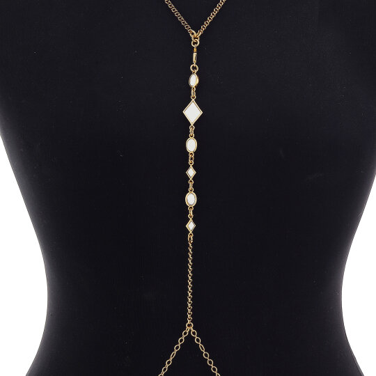 Myla Gold Plated Chain Bodychain - (1)