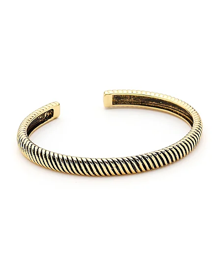 Mystic Gold Plated Cuff Bracelet 