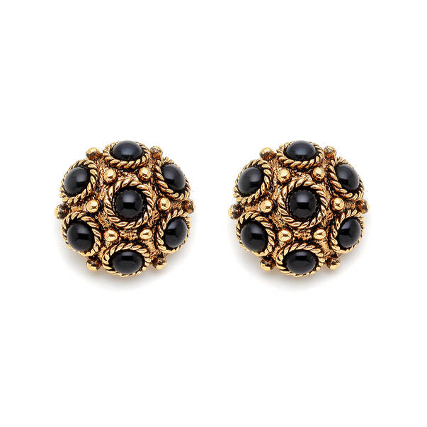 Mystic Onyx Clip-On Earrings - 1