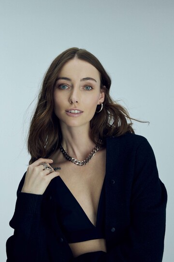 Narza Gümüş Kaplama Zincir Kolye - (1)