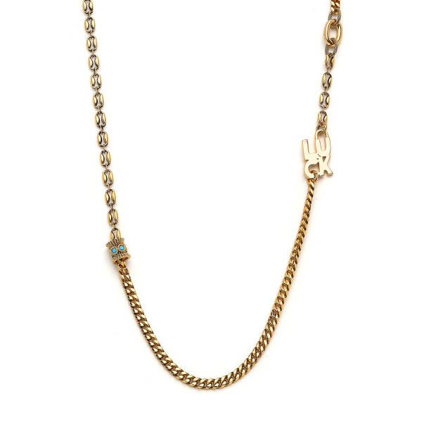 Neroli Luck Charm Gold Plated Chain Necklace - 3