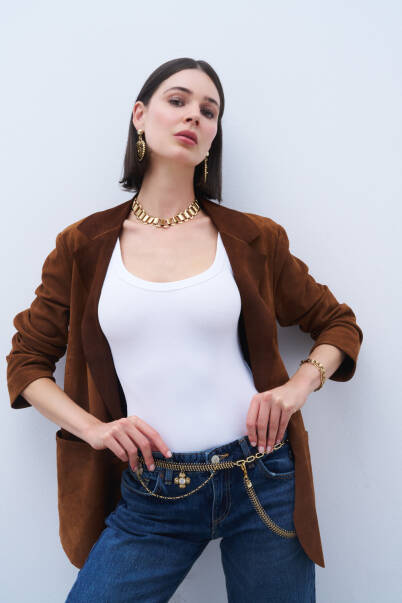 Noor Gold Plated Chain Bracelet - 4