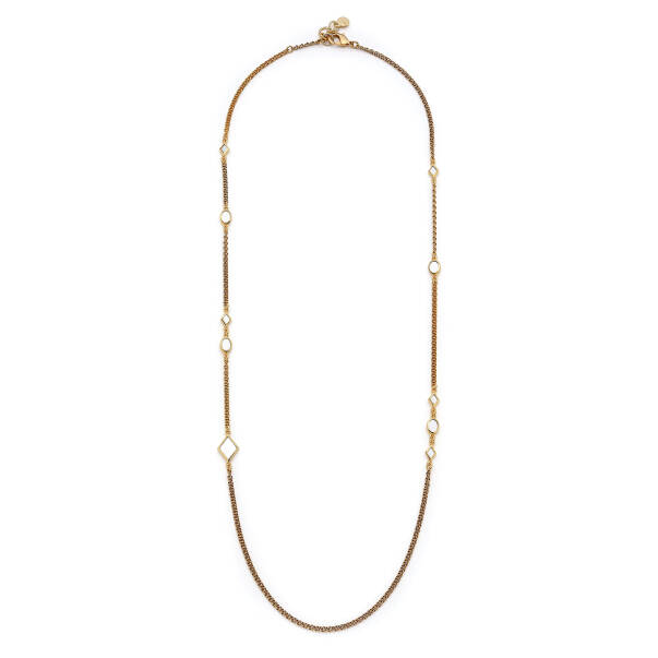 Noore Gold Plated Chain Necklace - 1