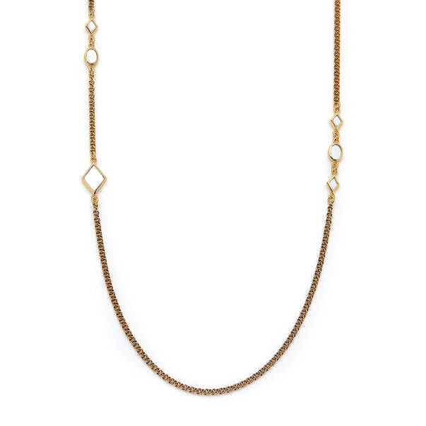 Noore Gold Plated Chain Necklace - 2