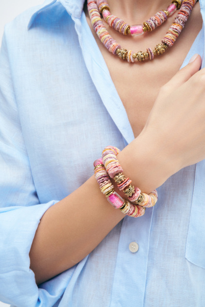 Ocean Tide Glass Bead Bracelet - 2