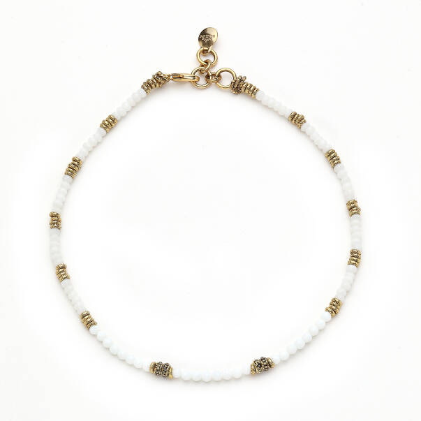Opal Charm Moonstone Natural Stone Necklace - 1