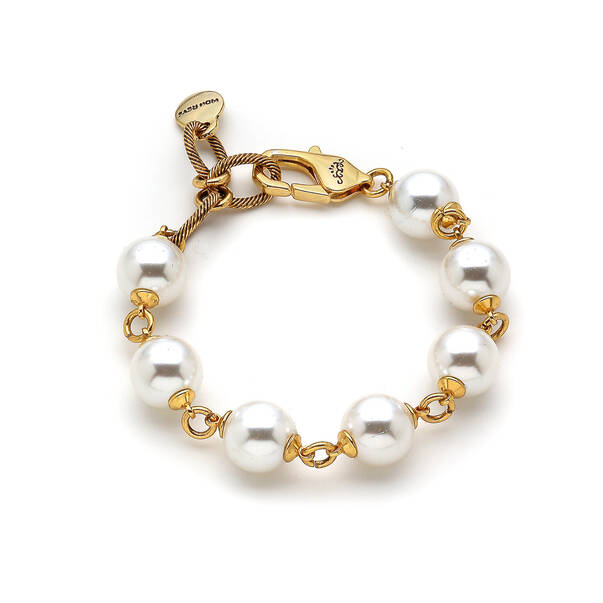 Orra Altın Kaplama İnci Bilezik - 1