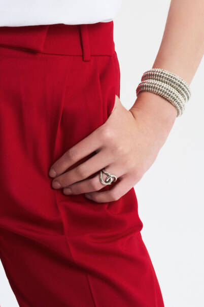 Pasto Silver Plated Cuff Bracelet - 4