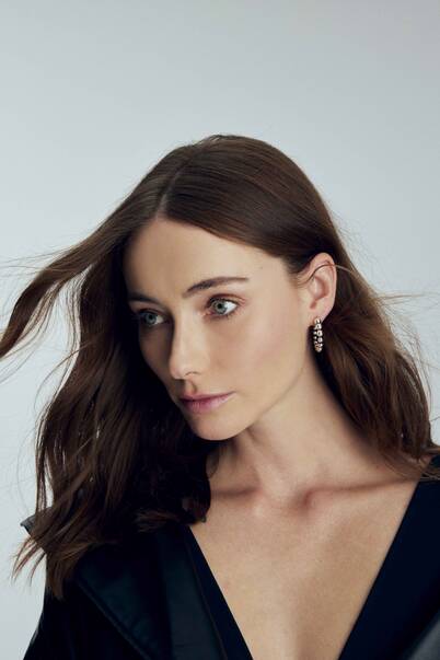 Paup Silver Plated Hoop Pinned Earrings - 2