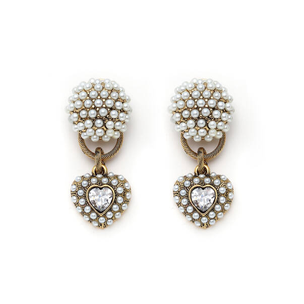 Pearl Amour Clip On Earrings - 1