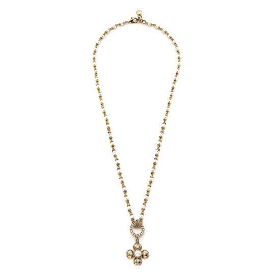 Pearl Blossom Yonca İnci Charm İnci Kolye - 