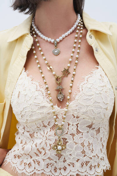 Pearl Blossom Yonca İnci Charm İnci Kolye - 4