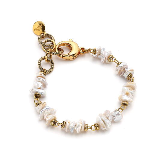 Pearlescent Dawn Pearl Bracelet 