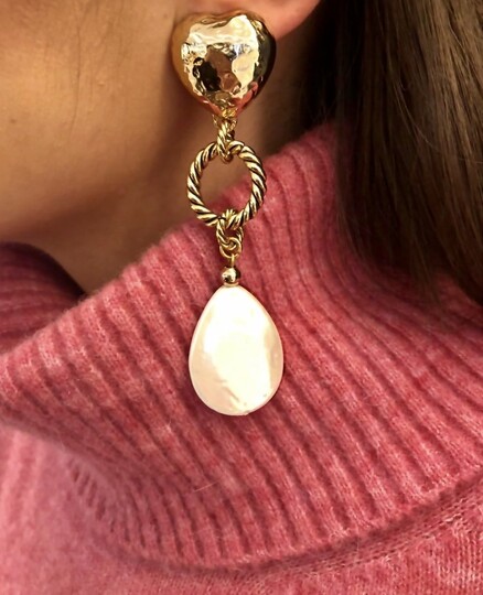 PEARLY KALP KLIPS EARRING