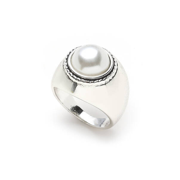 Perla Silver Plated Ring - 1