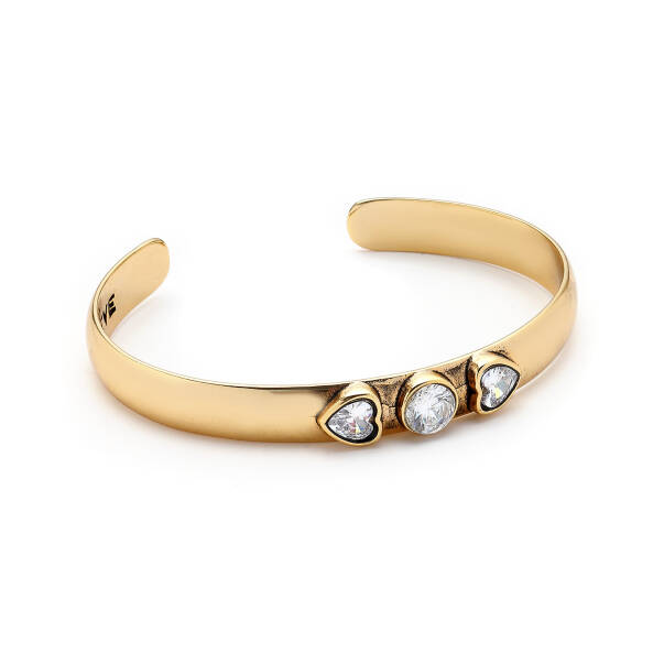 Pure Beam Heart Cuff Bracelet - 1