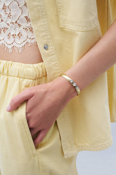 Pure Beam Heart Cuff Bracelet - 2