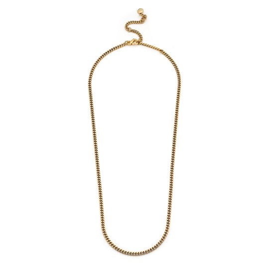 Pure Gold Plated Chain Necklace 