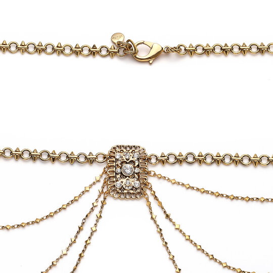 Radiance Gold Plated Chain Belt - (1)